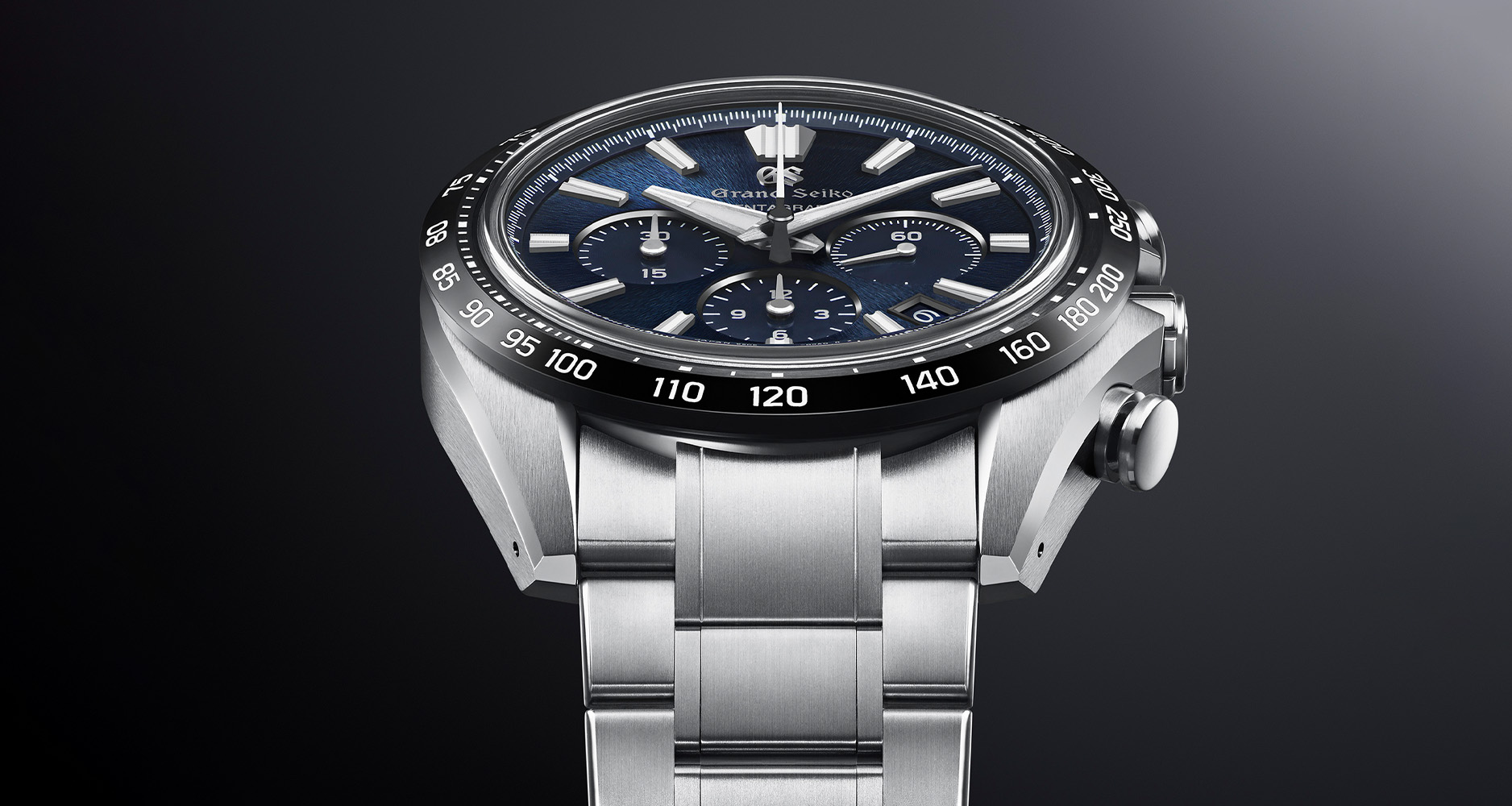 Grand Seiko Tentagraph in titanium case and bracelet.