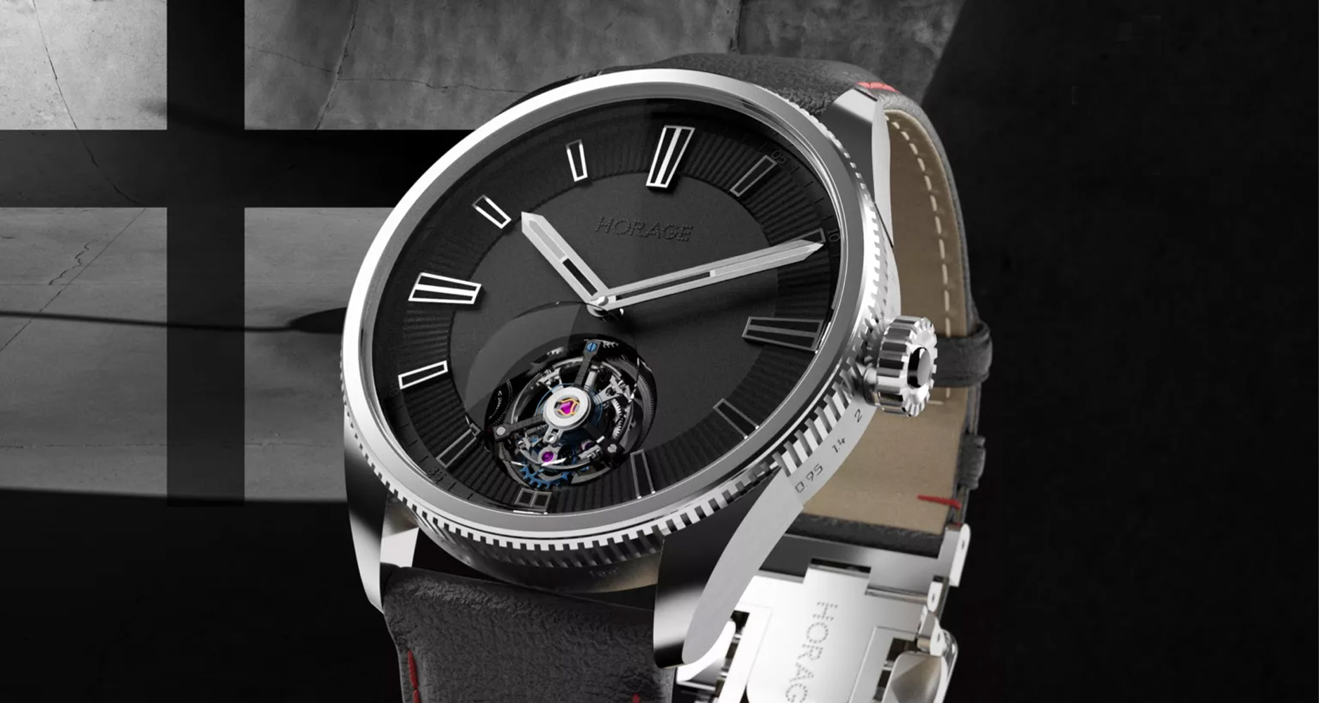 The Horage Lensman 1 Tourbillon in titanium.
