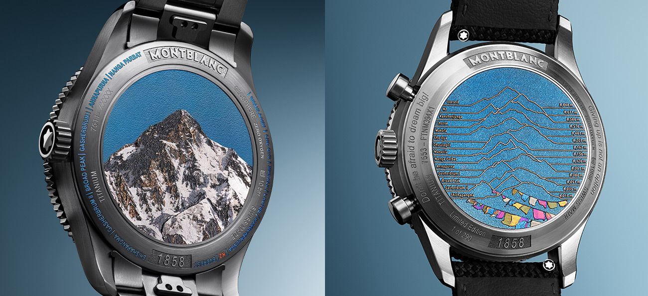 Montblanc 1858 Geosphere Chronograph 0 Oxygen The 8000 & Montblanc 1858 Geosphere Chronograph 0 Oxygen The 8000