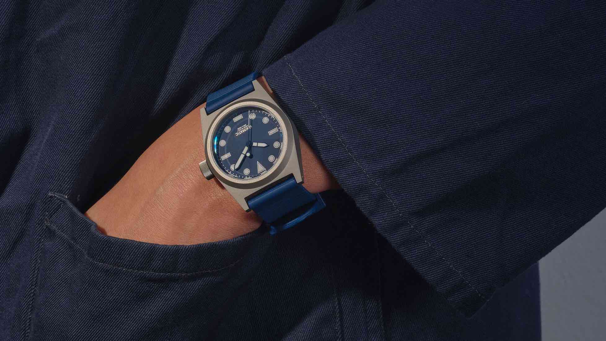 The Unimatic Modello Due in titanium. The Unimatic Modello Due in titanium.