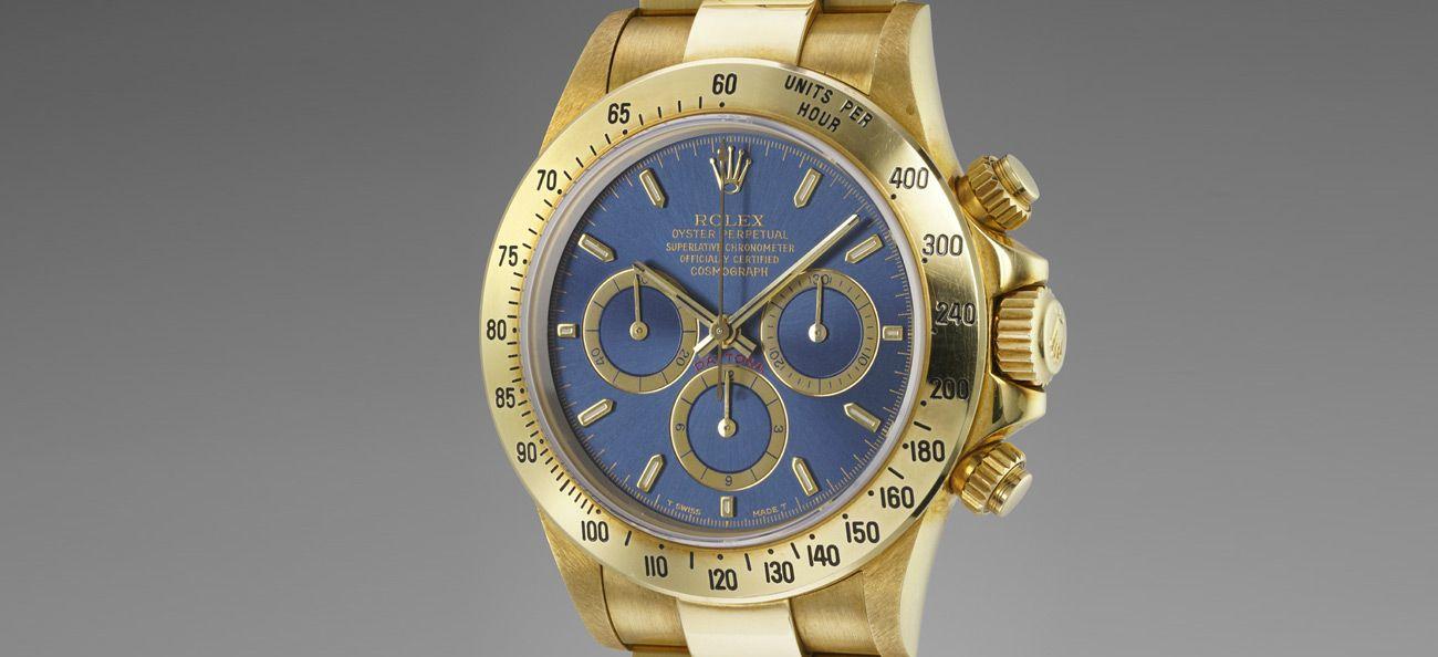 Rolex Ref. 16528 ‘Big Blue’ yellow gold chronograph